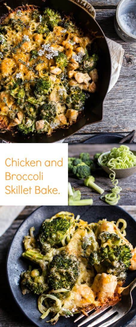 Chicken and Broccoli Skillet Bake | halfbakedharvest.com @hbharvest