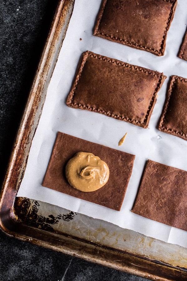 Homemade Chocolate Peanut Butter Fudge Pop-Tarts | halfbakedharvest.com @hbharvest
