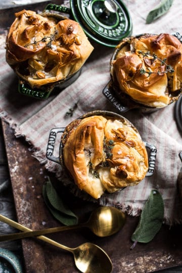 Autumn Chicken and Phyllo Dough Pot Pies.