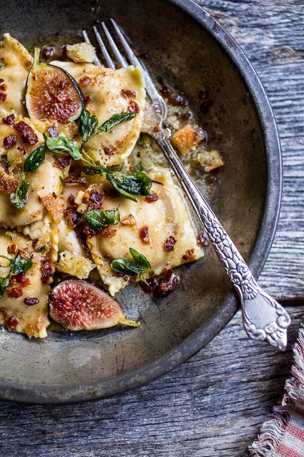 Butternut Squash and Goat Cheese Ravioli with Browned Butter + Oregano Bread Crumbs (VIDEO) | halfbakedharvest.com @hbharvest