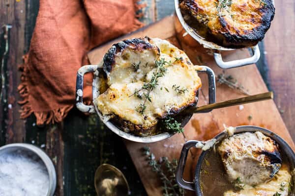 Crockpot French Onion Soup with Cheesy French Toast (VIDEO!!) | halfbakedharvest.com @hbharvest