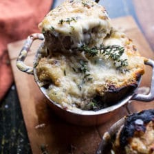 Crockpot French Onion Soup with Cheesy French Toast + Video