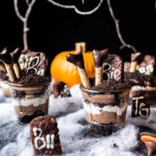Deathly Chocolate Graveyard Cakes...Witches Beware.