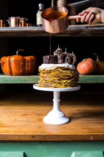 Pumpkin Nutella Crepe Cake…the 100th Year Celebration Cake!!