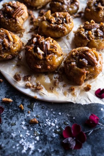 Cheat’s Brown Butter and Salted Maple Pecan Sticky Buns + Video.