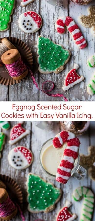 Eggnog Scented Sugar Cookies with Easy Vanilla Icing | halfbakedharvest.com @hbharvest