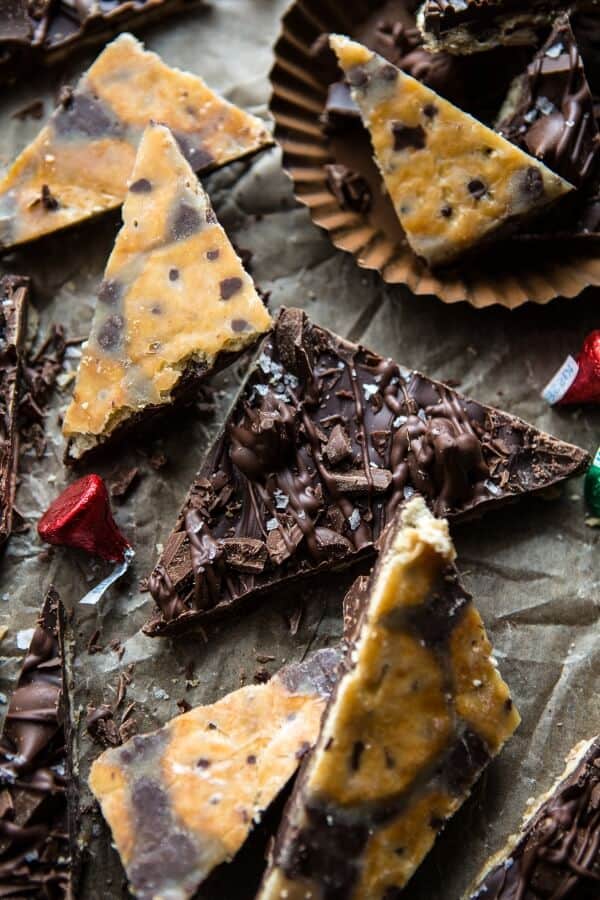 Addicting 4-Ingredient Buttery Chocolate Covered Ritz Bark (aka…Christmas Crack) | halfbakedharvest.com @hbharvest