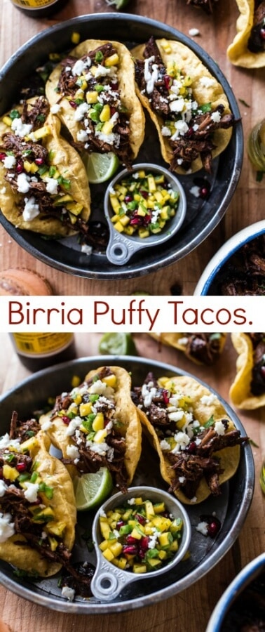 Birria Puffy Tacos | halfbakedharvest.com @hbharvest