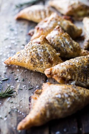 Caramelized Pineapple, Ham and Cheese Turnovers.