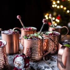 Pomegranate and Peppermint Moscow Mules (VIDEO).