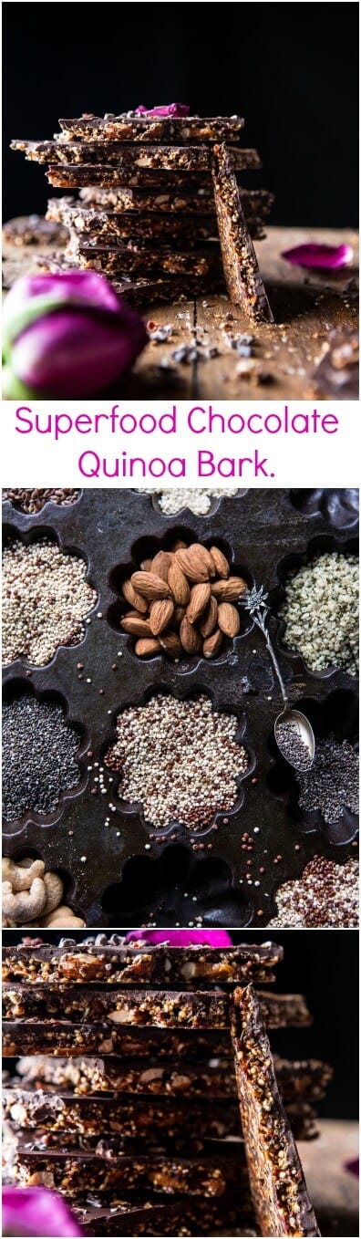 Superfood Chocolate Quinoa Bark | halfbakedharvest.com @hbharvest