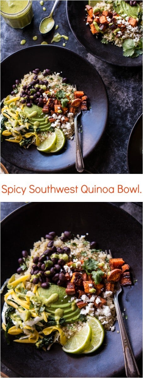 Spicy Southwest Quinoa Bowl | halfbakedharvest.com @hbharvest