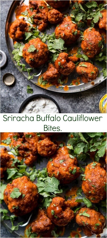 Sriracha Buffalo Cauliflower Bites | halfbakedharvest.com @hbharvest