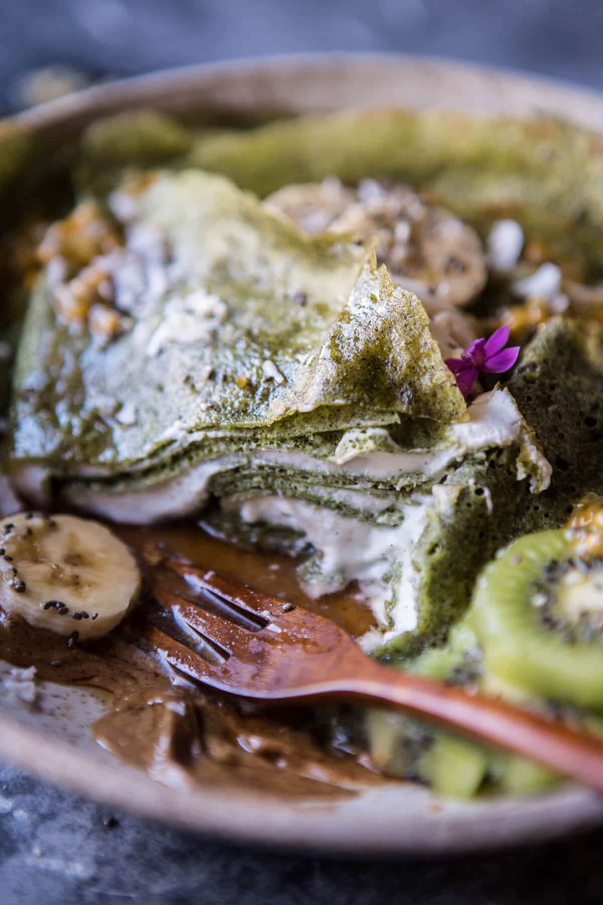 Green Banana Crepes with Whipped Greek Yogurt | halfbakedharvest.com @hbharvest