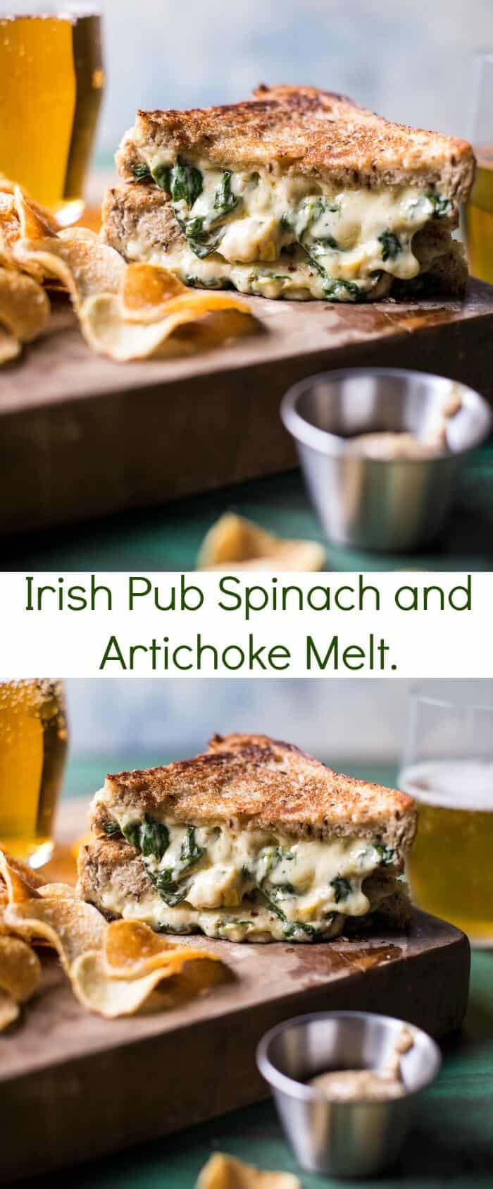 Irish Pub Spinach and Artichoke Melt | halfbakedharvest.com @hbharvest