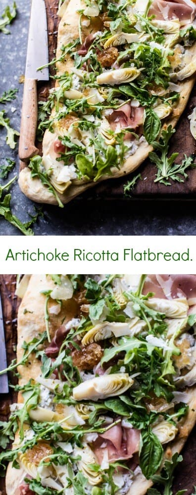 Artichoke Ricotta Flatbread | halfbakedharvest.com @hbharvest