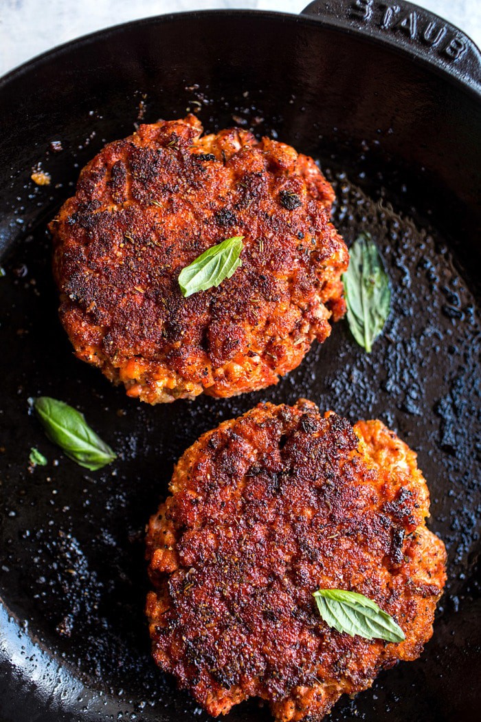 Blackened Salmon Burgers with Herbed Cream Cheese | halfbakedharvest.com #salmon #recipe #easy #healthy