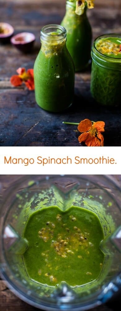 Mango Spinach Smoothie | halfbakedharvest.com @hbharvest