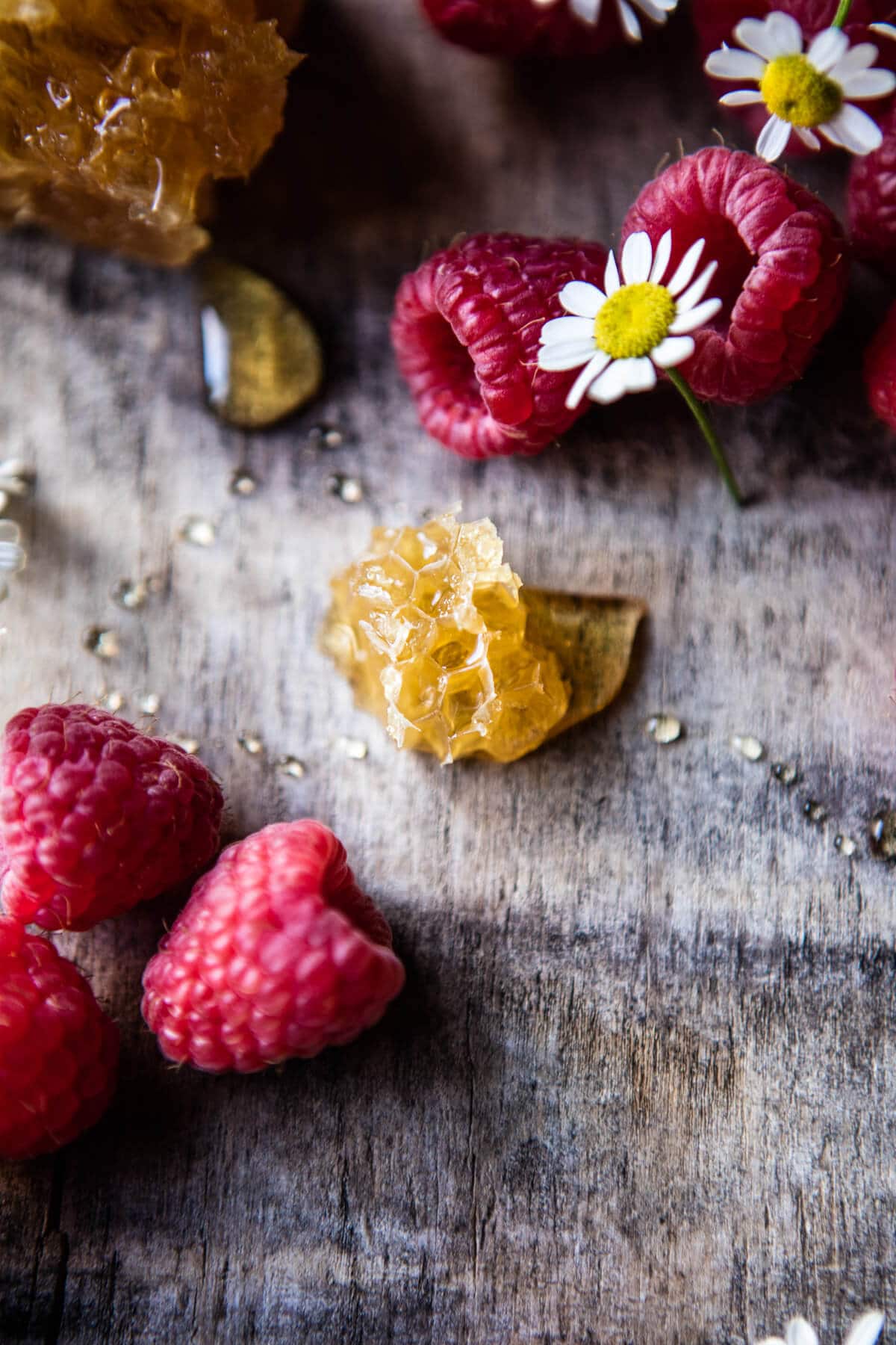 Salted Chamomile Honey Cakes with Raspberry Ripple Cream | halfbakedharvest.com @hbharvest