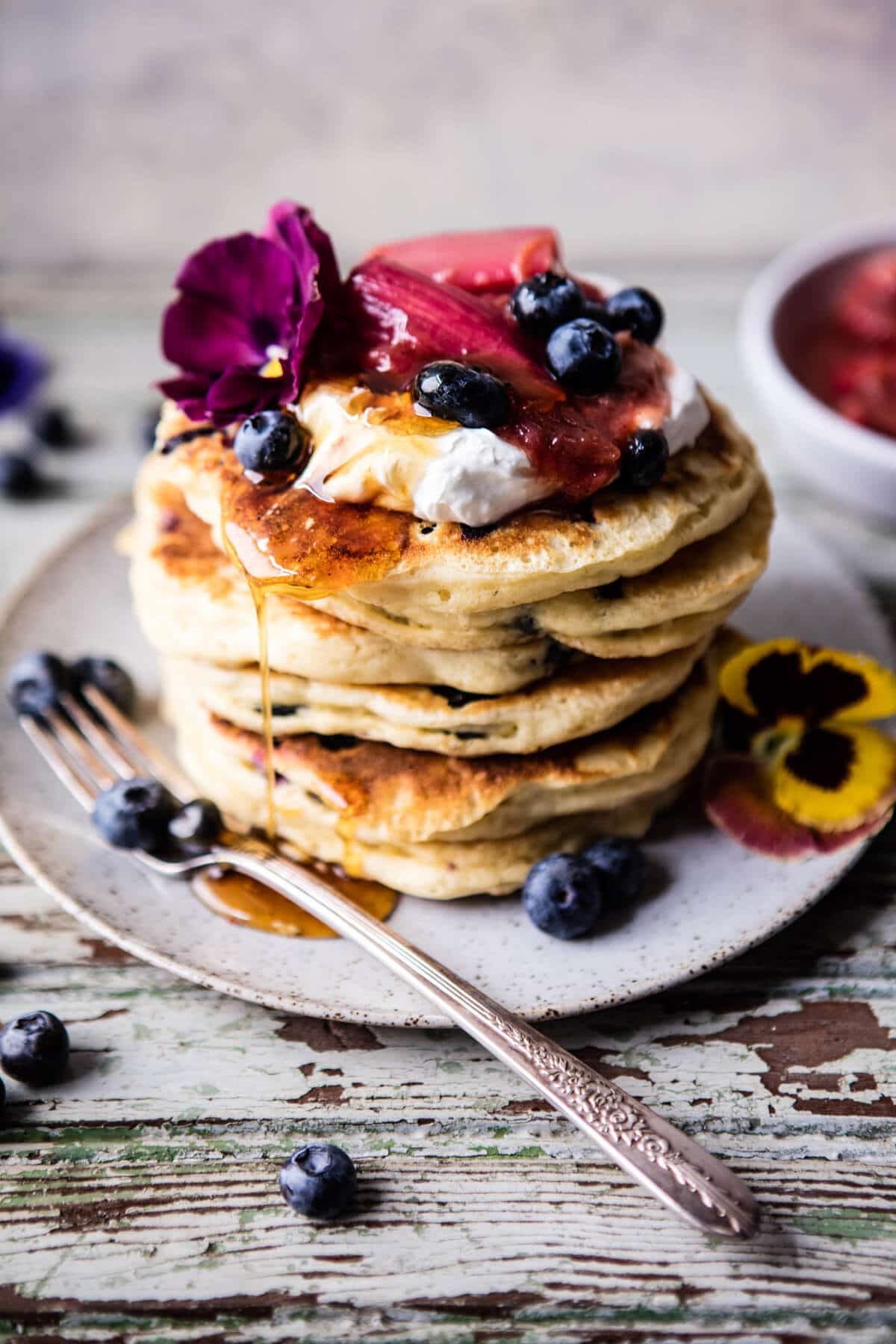 Blueberry Almond Pancakes | halfbakedharvest.com @hbharvest