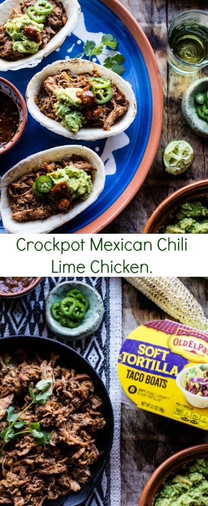Crockpot Mexican Chili Lime Chicken | halfbakedharvest.com @hbharvest