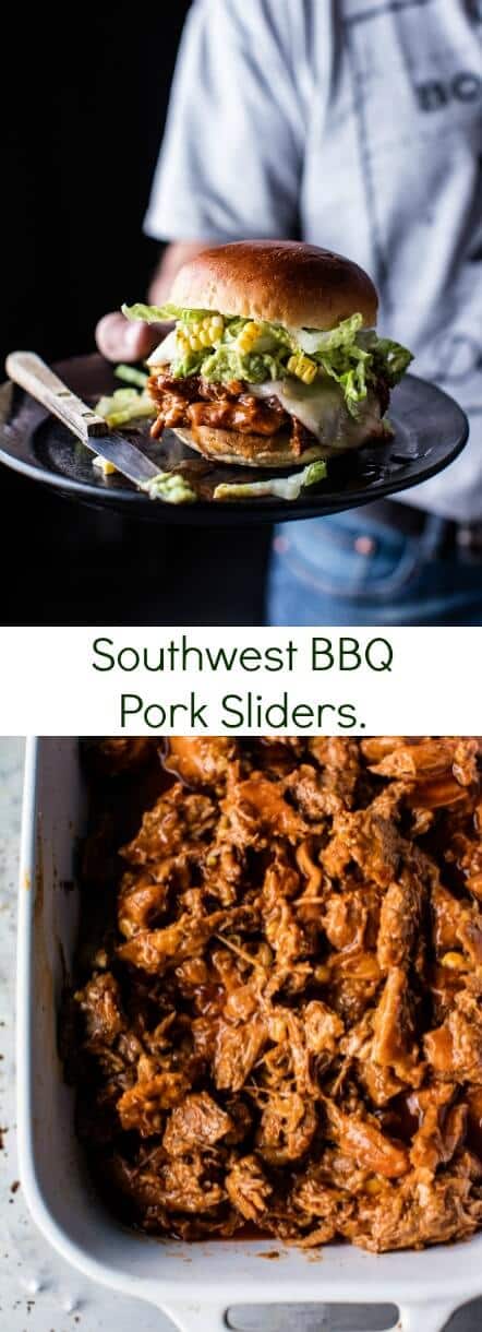 Southwest BBQ Pork Sliders | halfbakedharvest.com @hbharvest