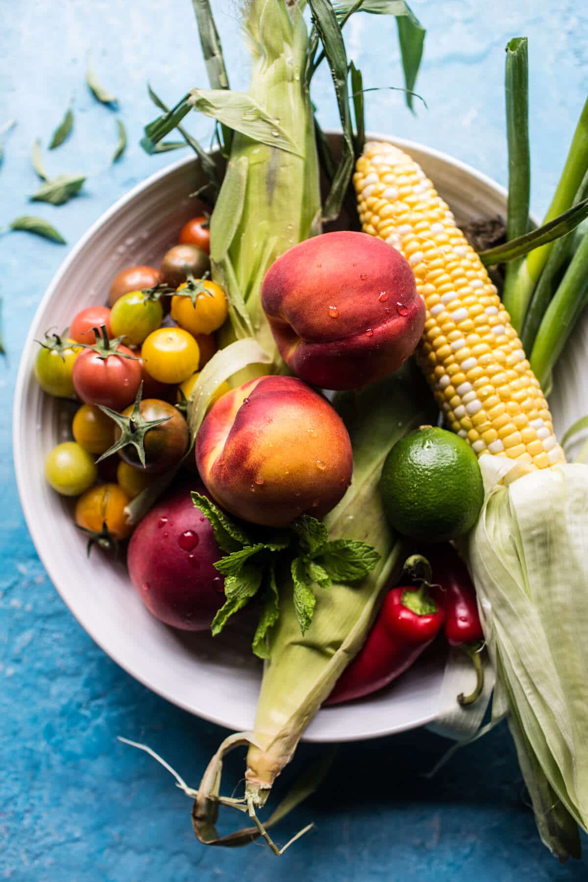 Thai Grilled Corn and Peach Quinoa Salad | halfbakedharvest.com @hbharvest