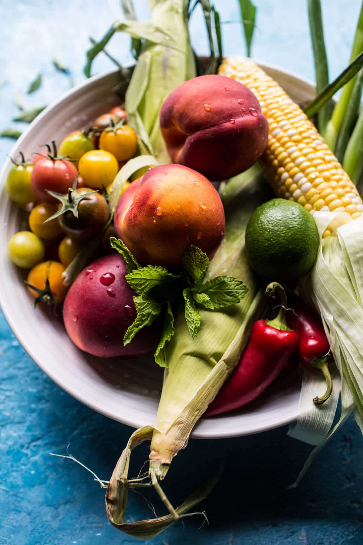 Thai Grilled Corn and Peach Quinoa Salad | halfbakedharvest.com @hbharvest