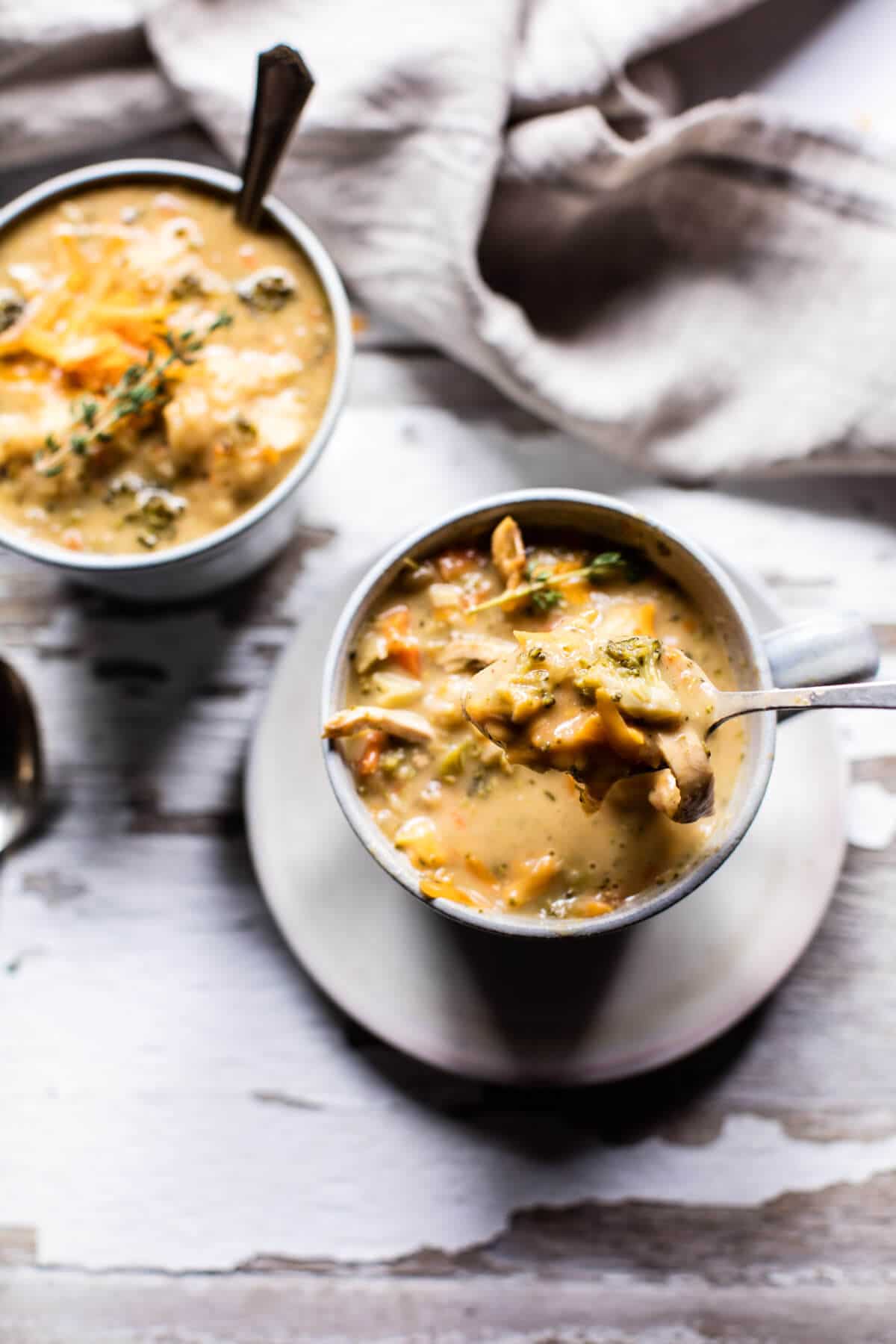 Broccoli Cheddar Chicken and Dumpling Soup | halfbakedharvest.com @hbharvest