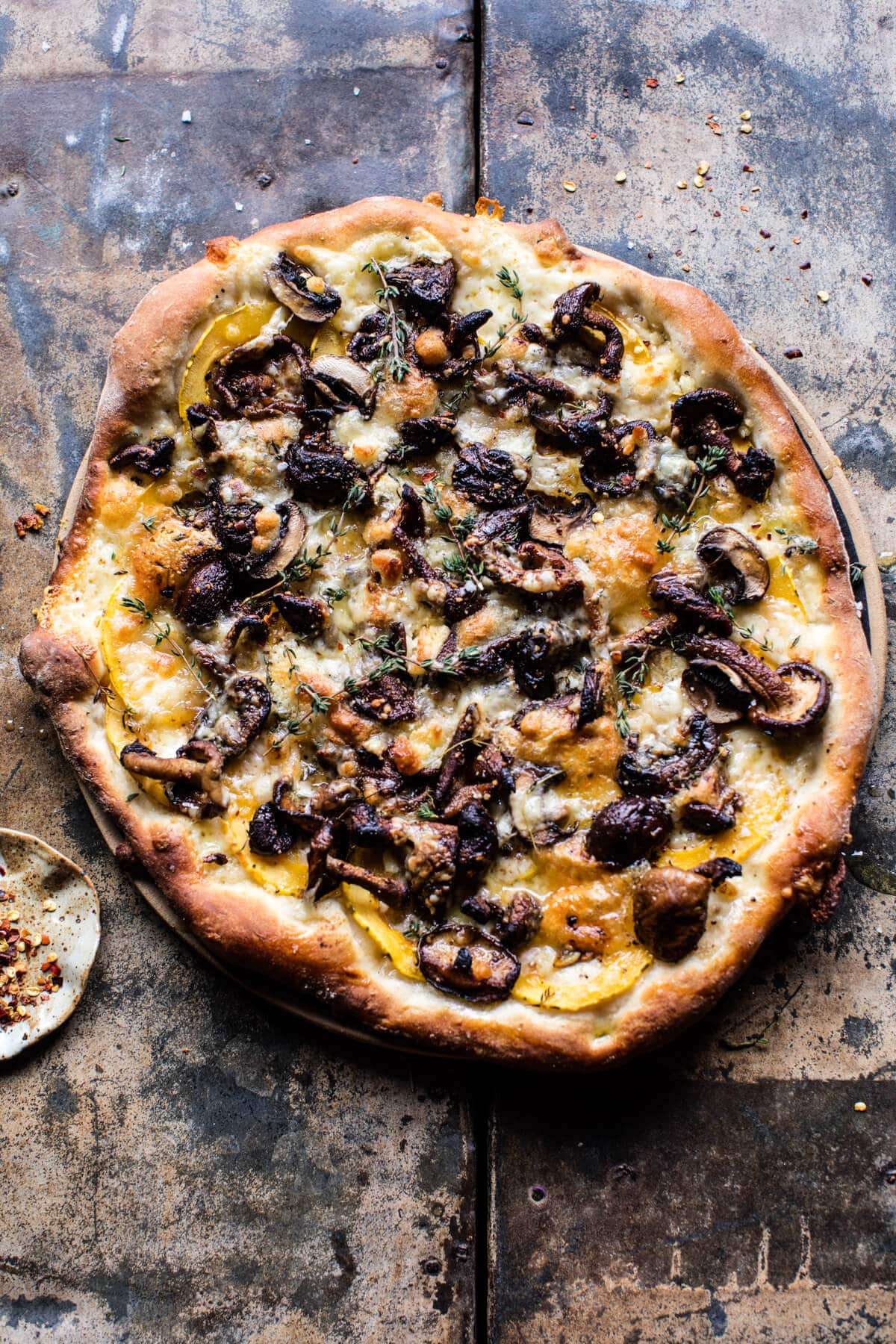 Balsamic Mushroom and Goat Cheese Pizza | halfbakedharvest.com @hbharvest