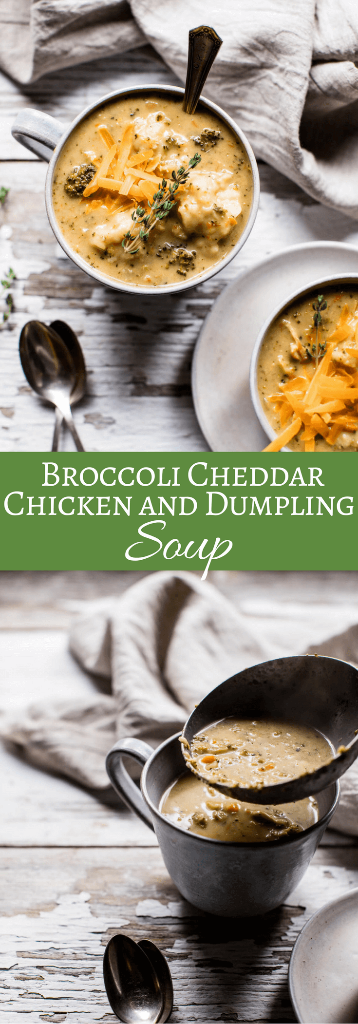 Broccoli Cheddar Chicken and Dumpling Soup | halfbakedharvest.com @hbharvest