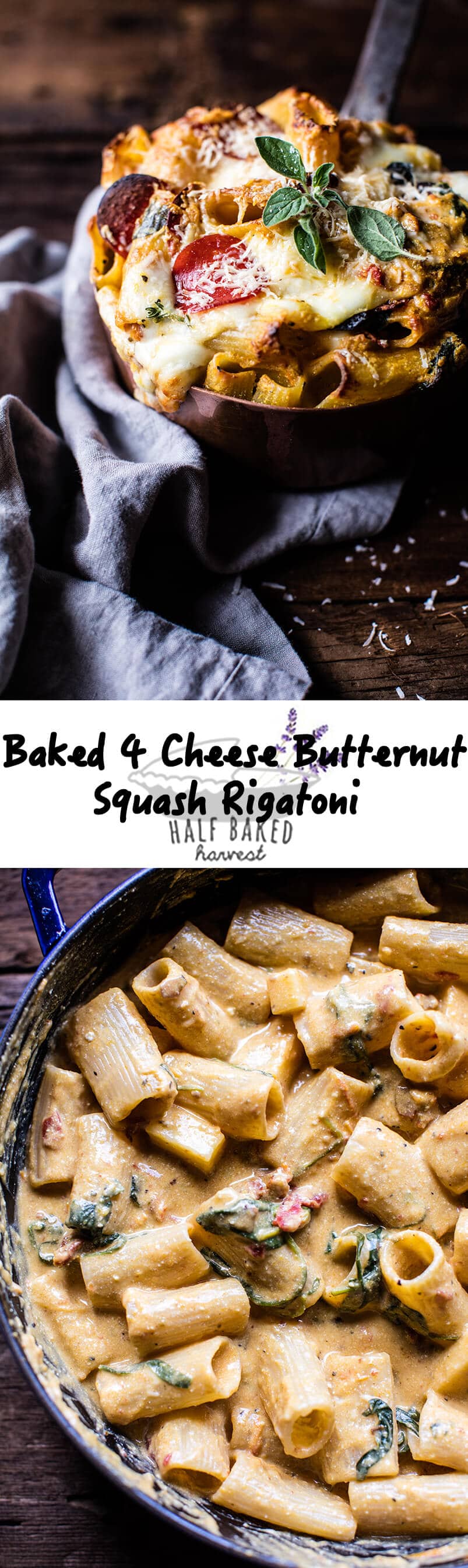 Baked 4 Cheese Butternut Squash Rigatoni | halfbakedharvest.com @hbharvest