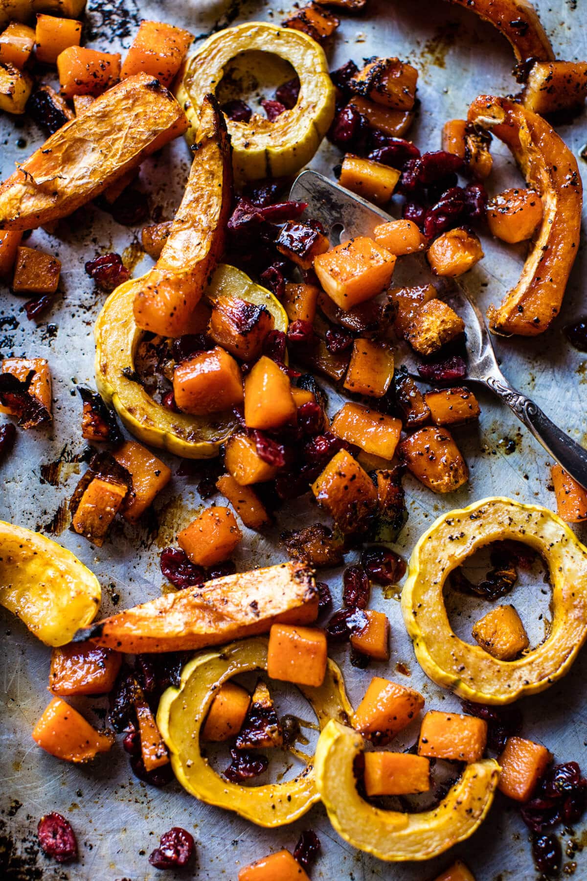 Cranberry Roasted Butternut Persimmon Salad | halfbakedharvest.com @hbharvest