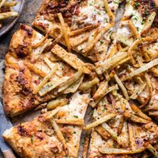 French Fry Cheese Pizza.