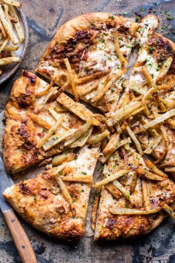 French Fry Cheese Pizza.