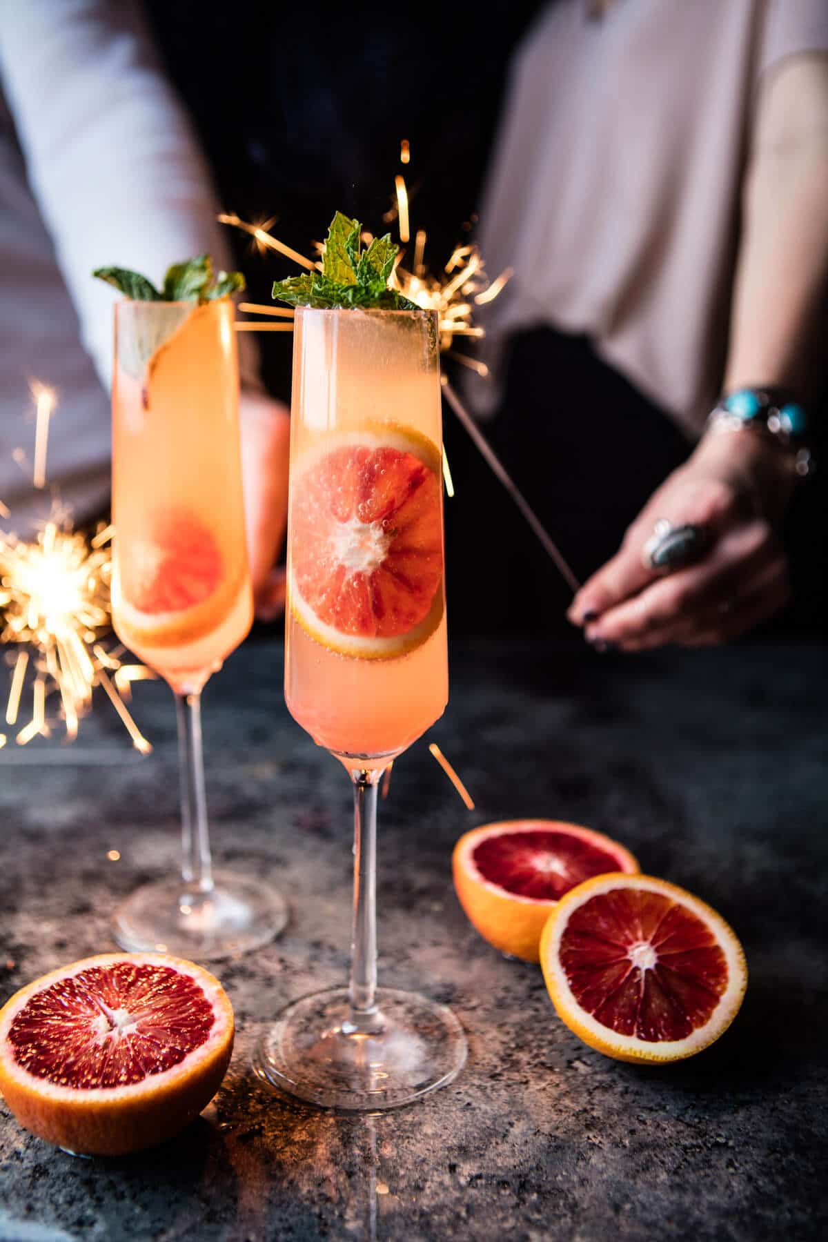 Blood Orange Champagne Mule | halfbakedharvest.com @hbharvest