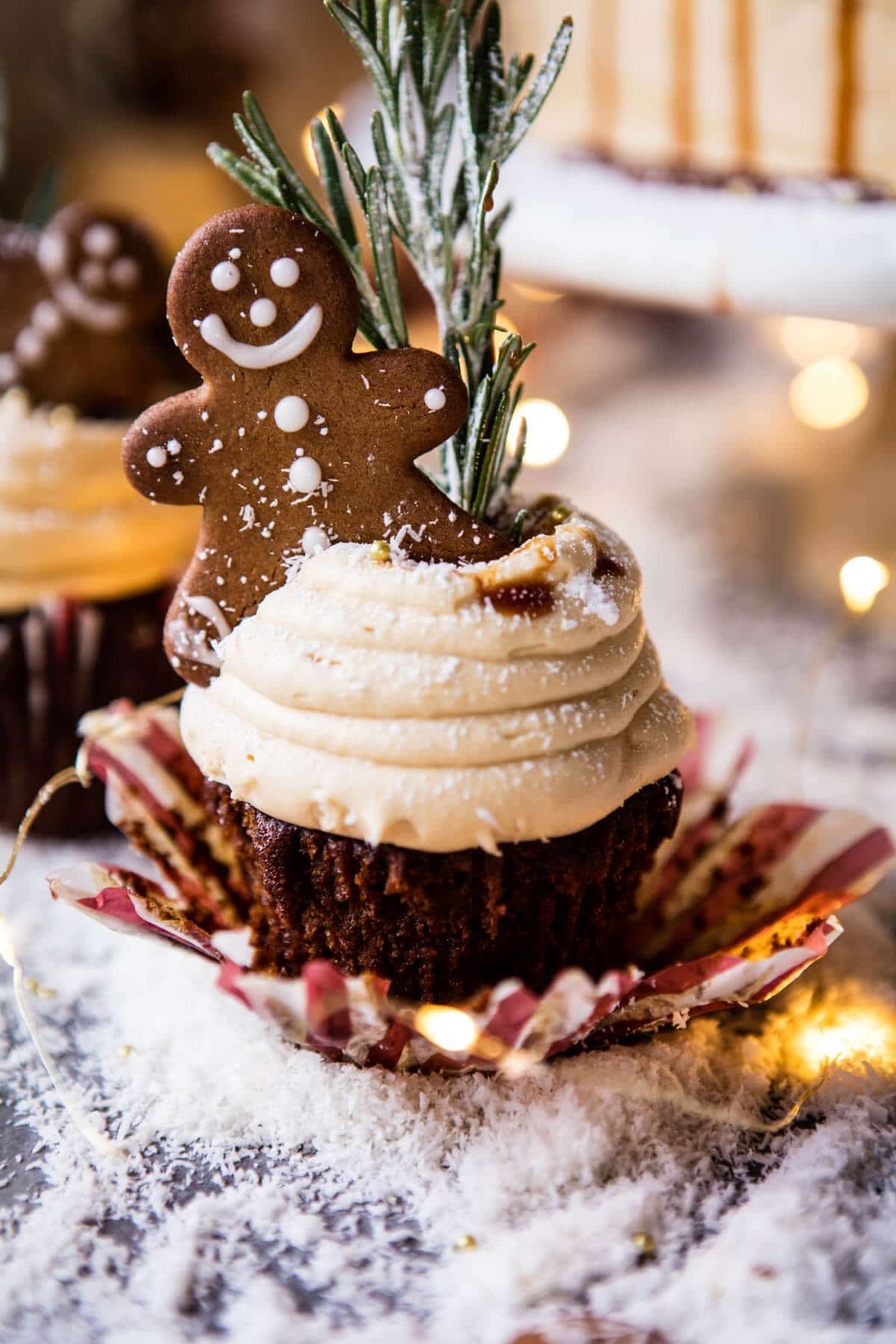 Gingerbread Cake with Caramel Cream Cheese Buttercream | halfbakedharvest.com @hbharvest