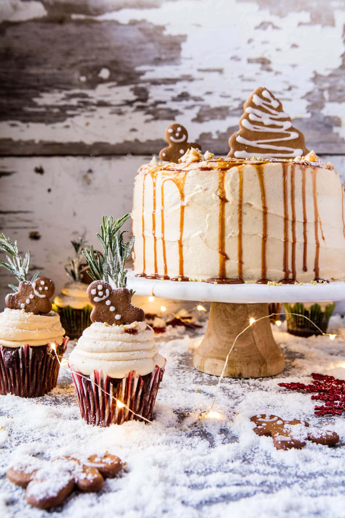 Gingerbread Cake with Caramel Cream Cheese Buttercream | halfbakedharvest.com @hbharvest