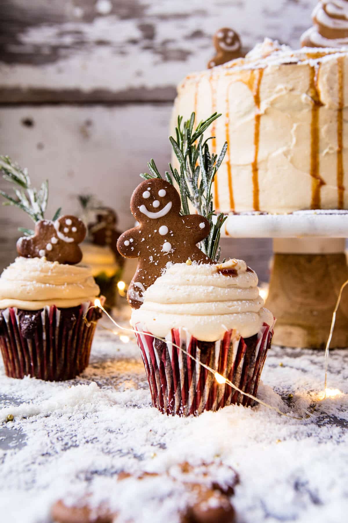 Gingerbread Cake with Caramel Cream Cheese Buttercream | halfbakedharvest.com @hbharvest