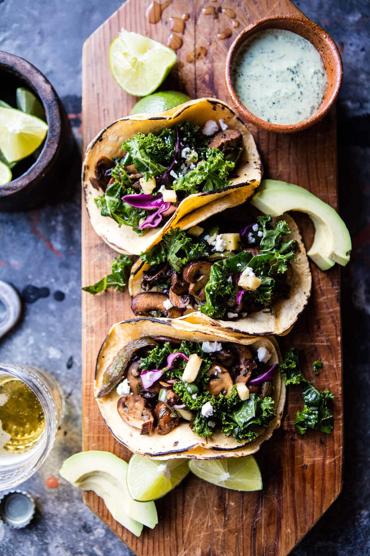 Poblano Mushroom Tacos: A Week of (Healthy) Cozy Winter Recipes | halfbakedharvest.com @hbharvest