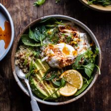 Turkish Egg and Quinoa Breakfast Bowl.