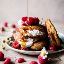 Raspberry Ricotta Croissant French Toast | halfbakedharvest.com @hbharvest