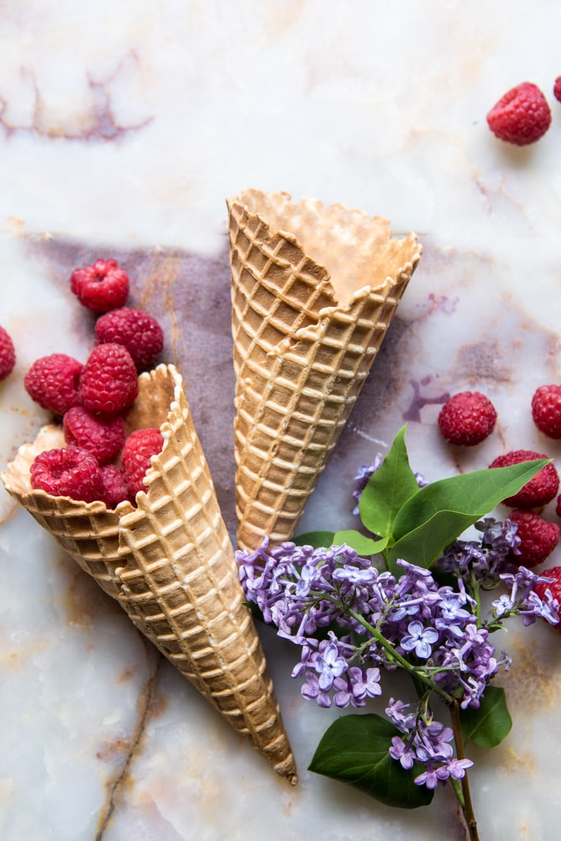Easiest Raspberry Shortcake Ricotta Ice Cream | halfbakedharvest.com @hbharvest