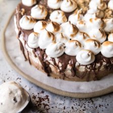 Salty Peanut Butter S'more Ice Cream Cake + Video