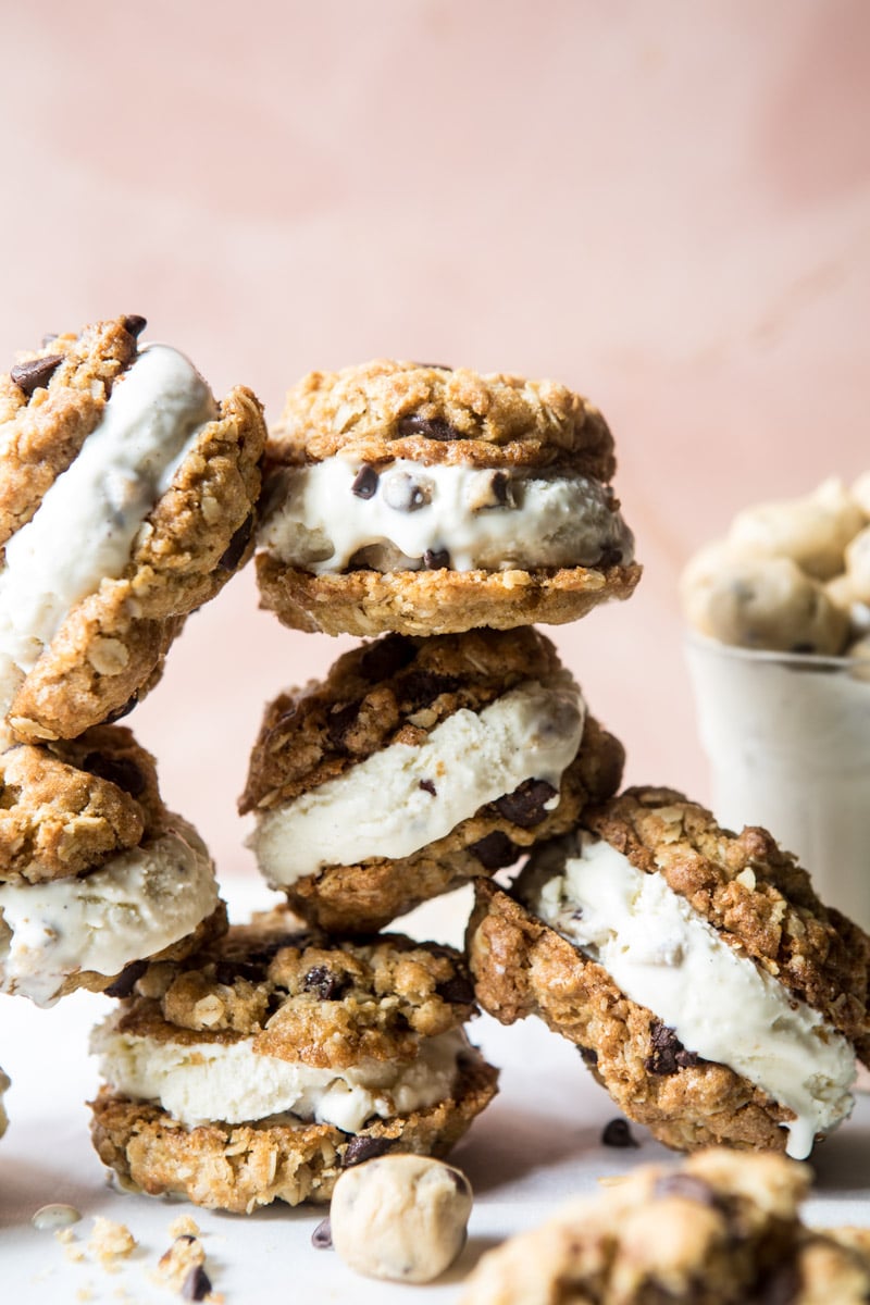 Brown Sugar Oatmeal Cookie, Cookie Dough Ice Cream Sandwiches | halfbakedharvest.com @hbharvest