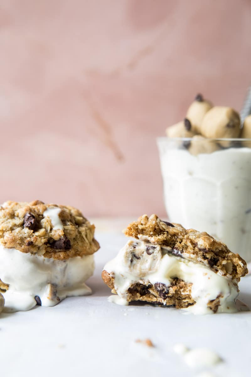 Brown Sugar Oatmeal Cookie, Cookie Dough Ice Cream Sandwiches | halfbakedharvest.com @hbharvest
