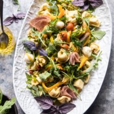 Italian Tortellini Pasta Salad | halfabkedharvest.com @hbharvest