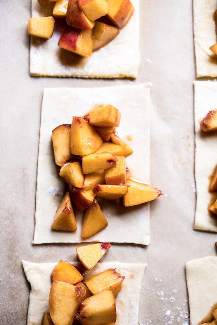 Brown Sugar Peach Puff Pastry Pop Tarts | halfbakedharvest.com @hbharvest