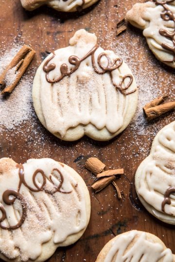 Cinnamon Spiced Sugar Cookies with Browned Butter Frosting + Video.