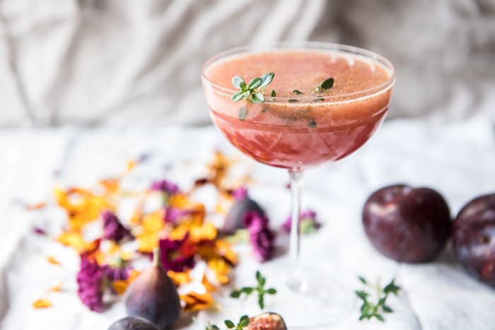 Fig Honey Thyme Prosecco Smash | halfbakedharvest.com @hbharvest